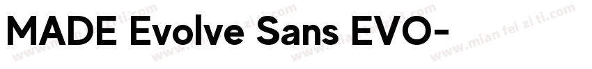 MADE Evolve Sans EVO字体转换
